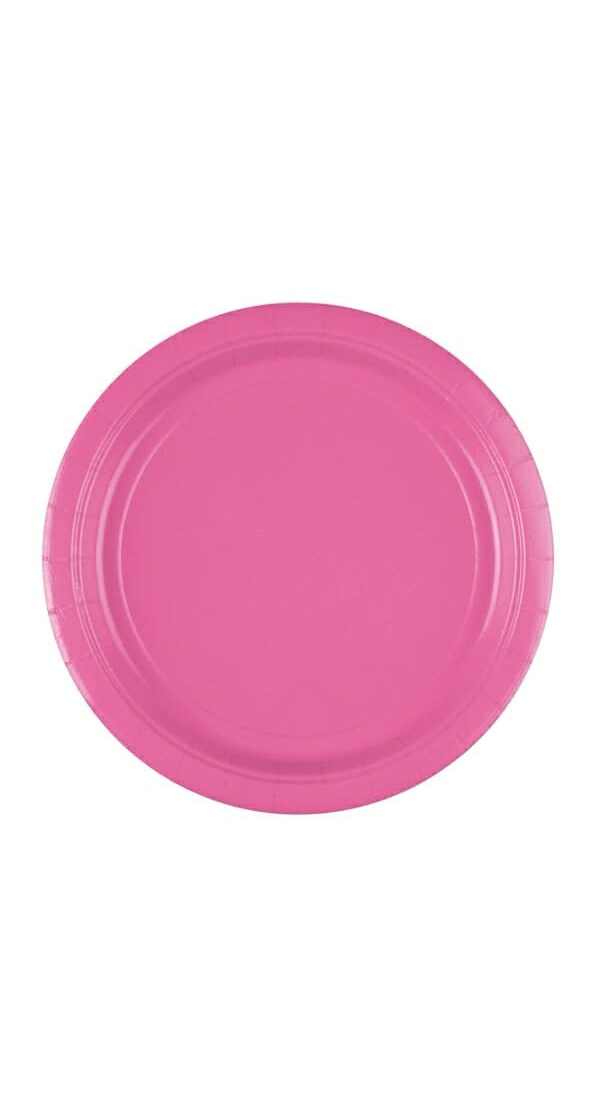 Bright Pink Paper Plates 23cm - 8pk