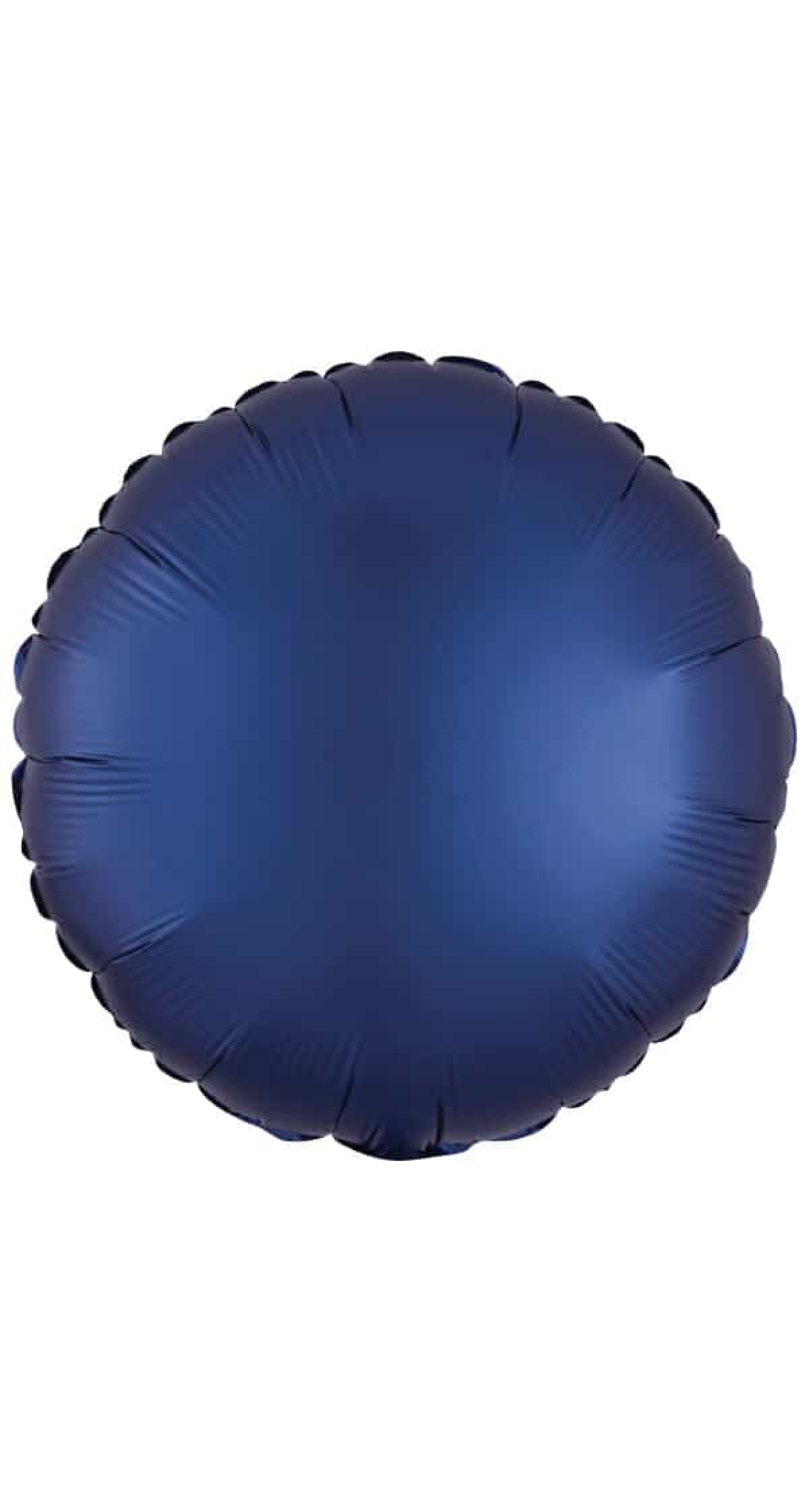Standard Satin Luxe Navy Circle Foil Balloon - 18"/46cm