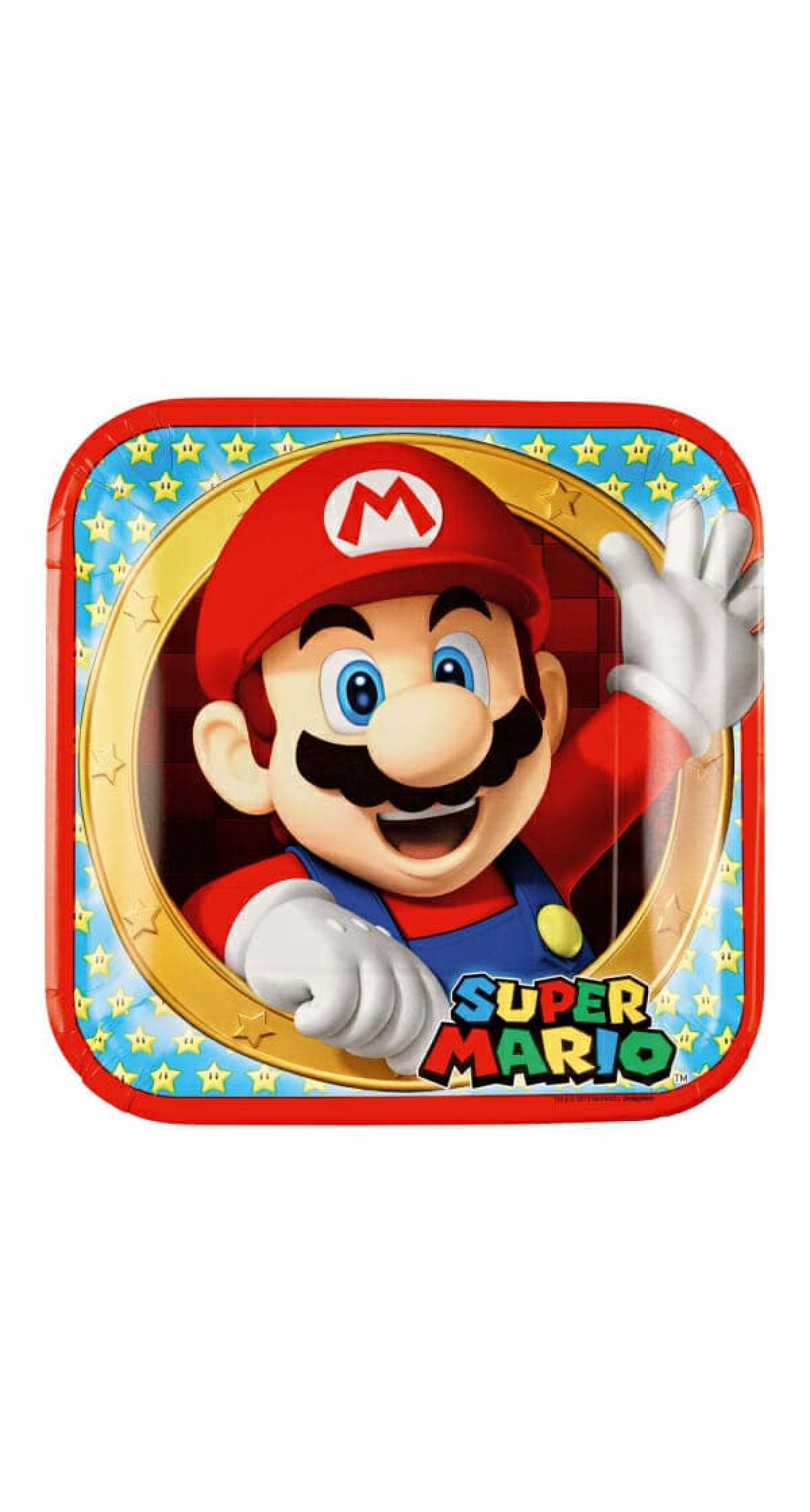 Super Mario Paper Plates 23cm - 8pk