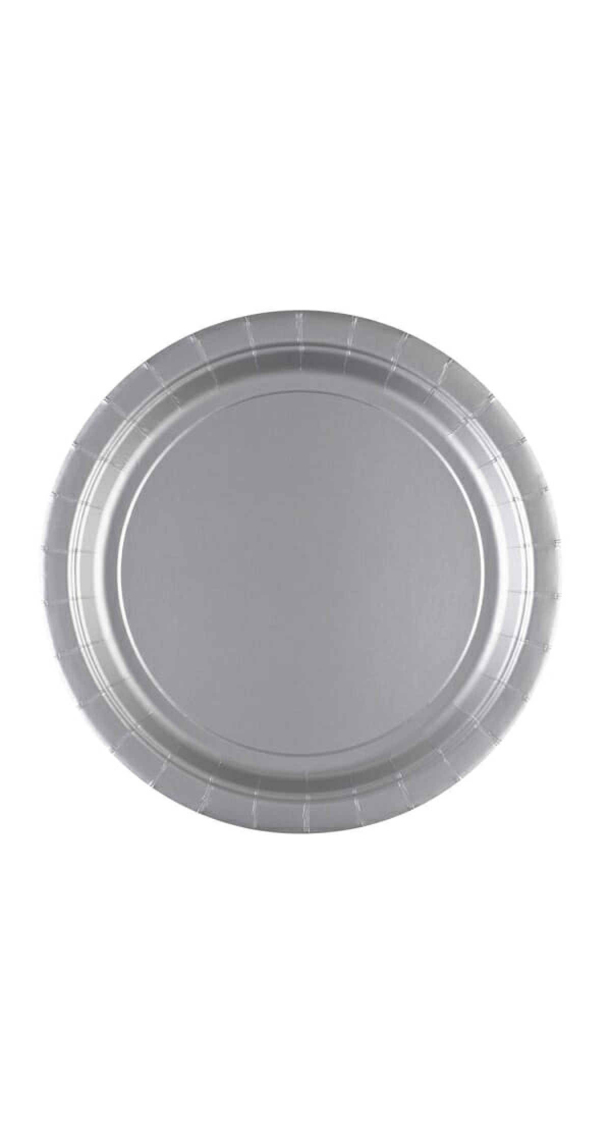 Silver Paper Plates 23cm - 8pk