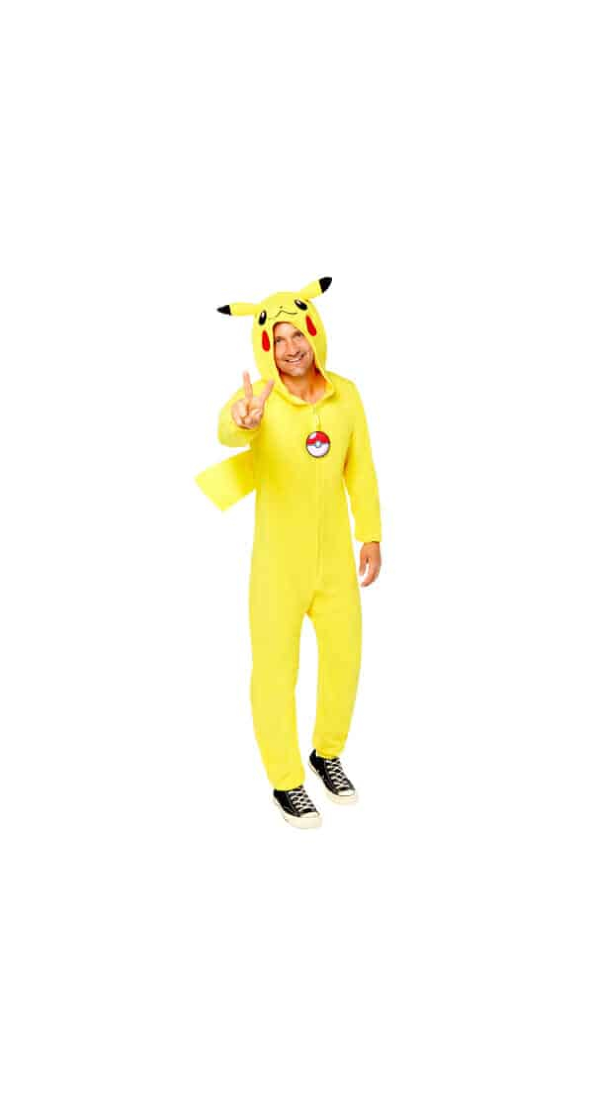 Licensed Pokemon Pikachu  - Adult Size Standard
