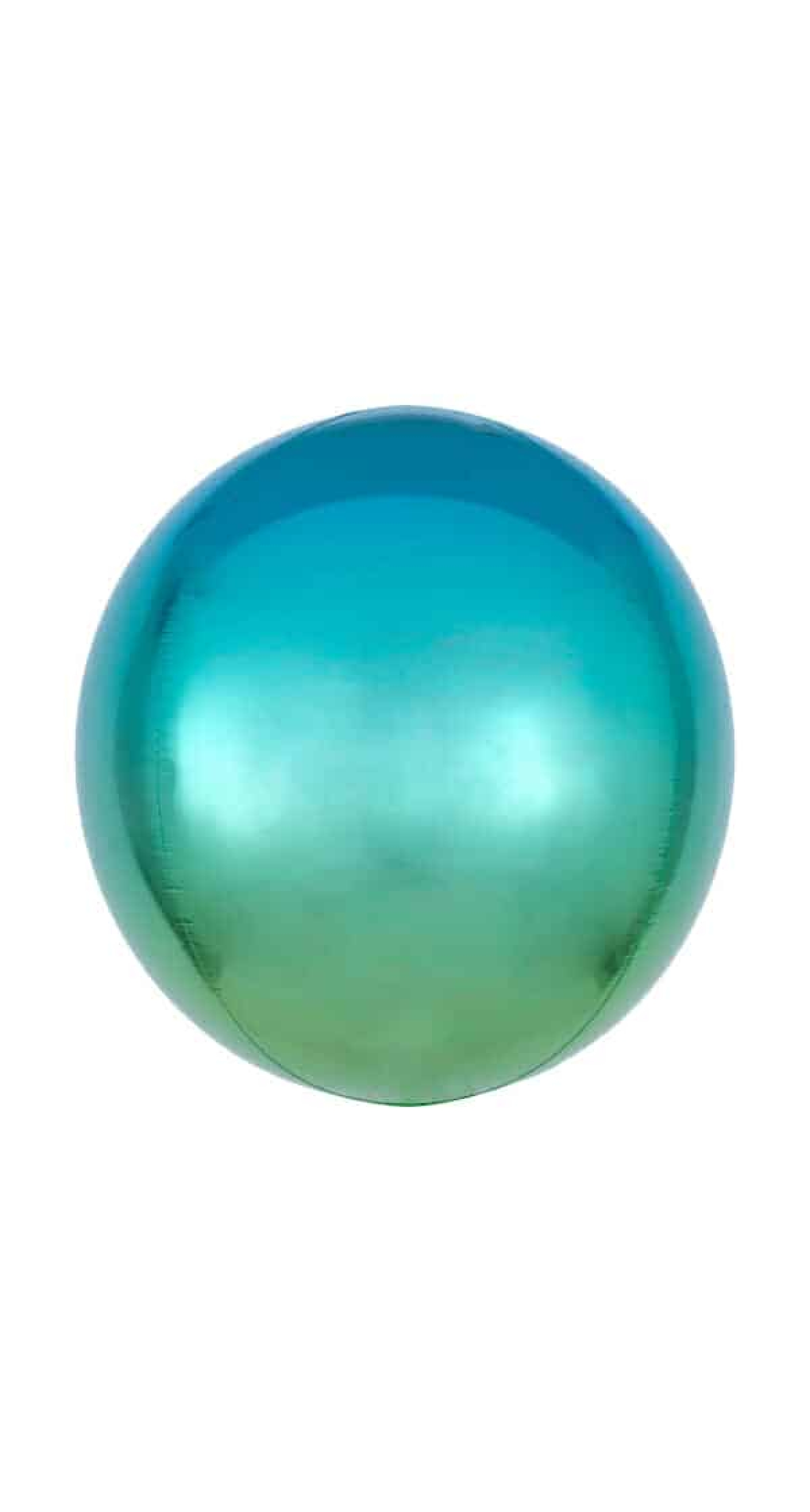 Ombré Orbz Blue & Green Foil Balloon - 38cm x 40cm