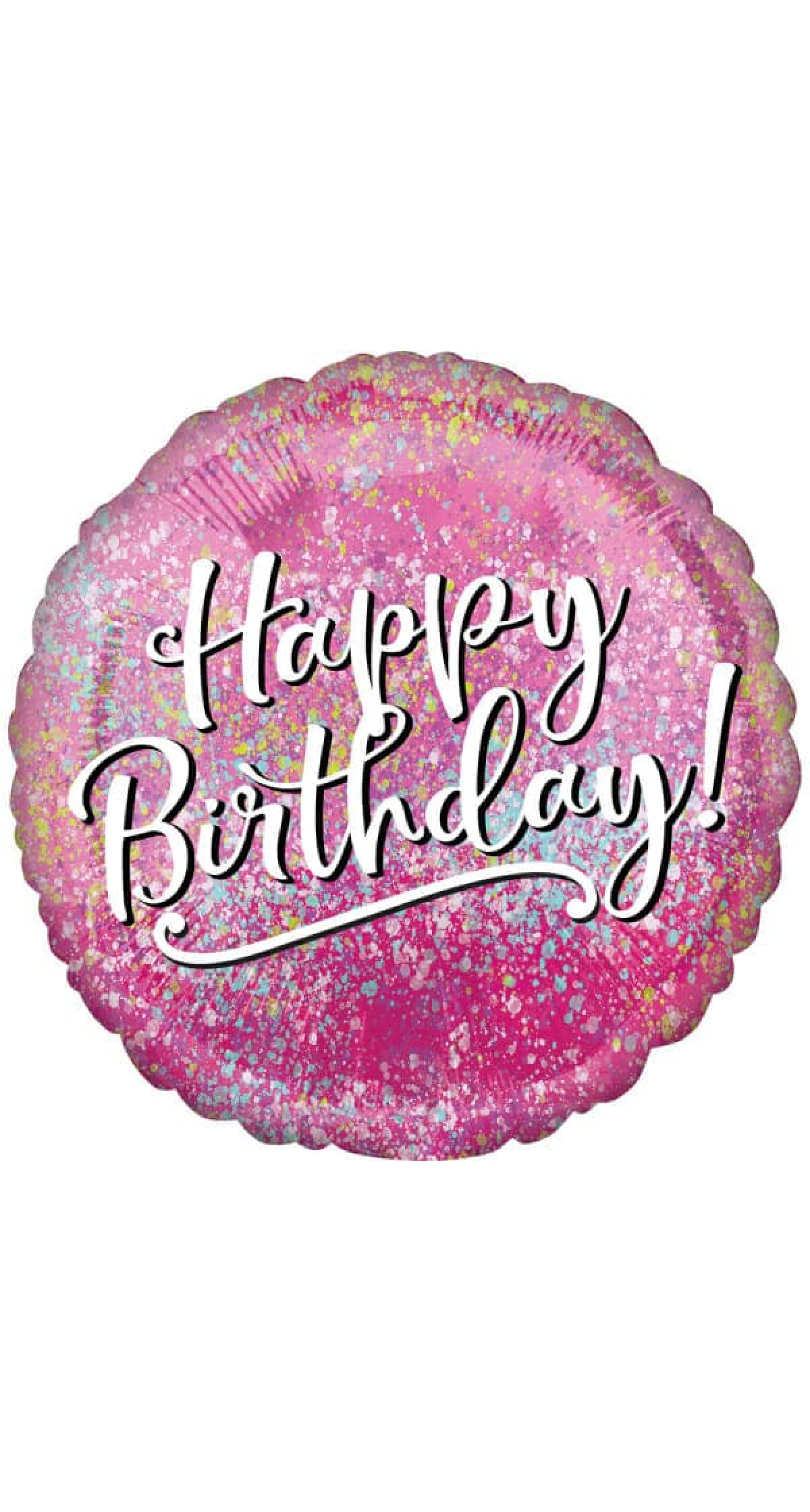 Happy Birthday Pink Fabulous Foil Balloon - 18"/46cm