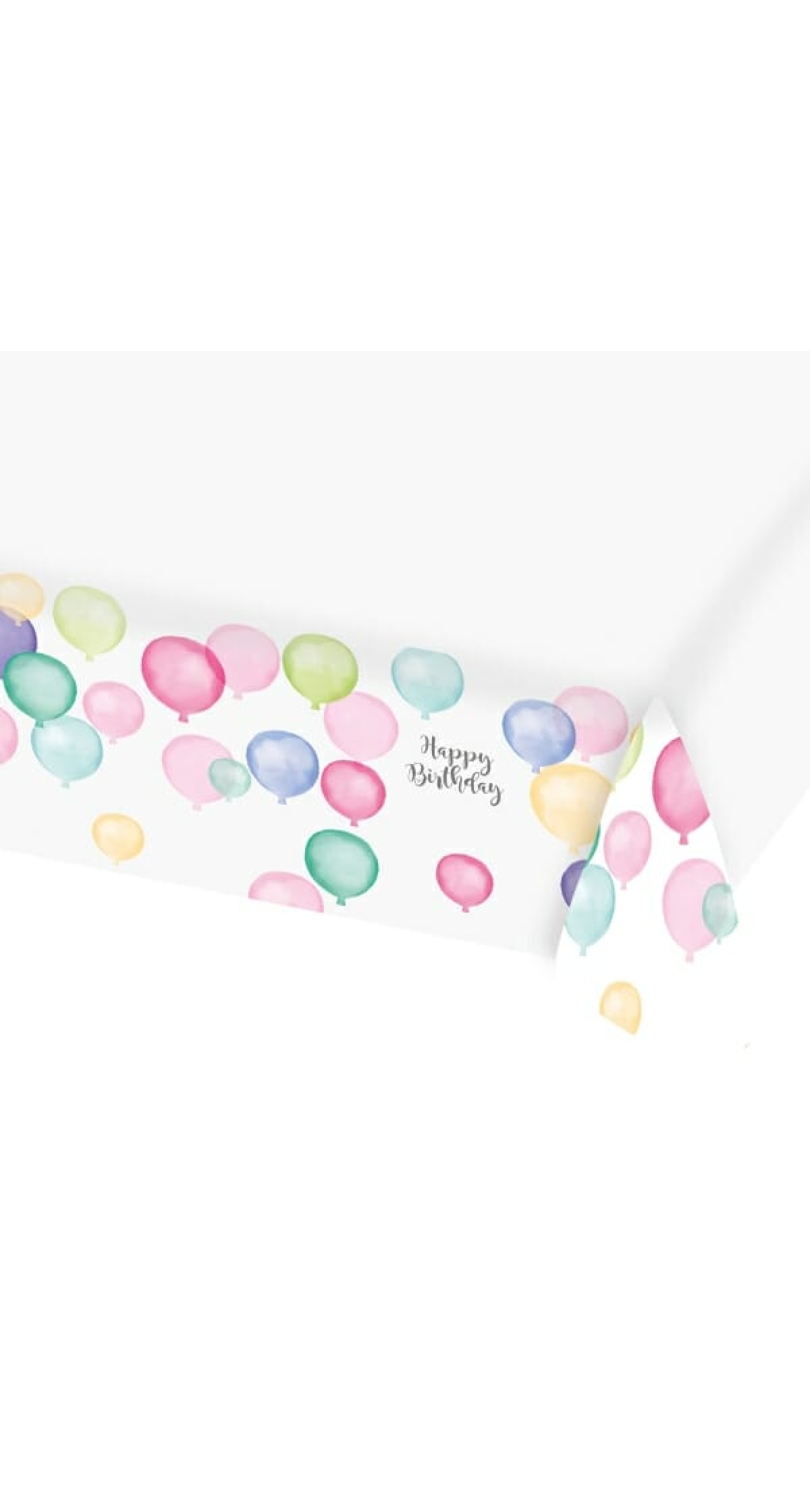 Tablecover Happy Birthday Pastel Paper - 115 x 175cm
