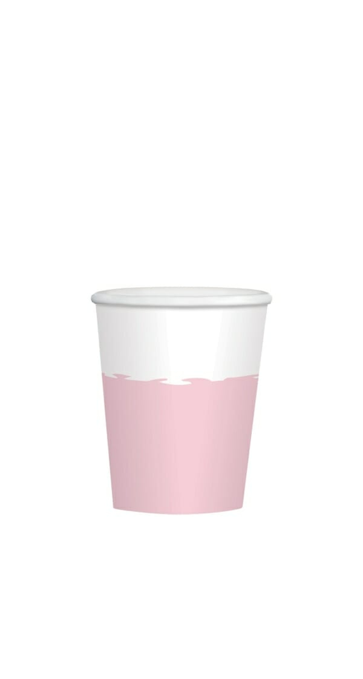 Rose Gold Birthday Paper Cups 250ml - 8pk