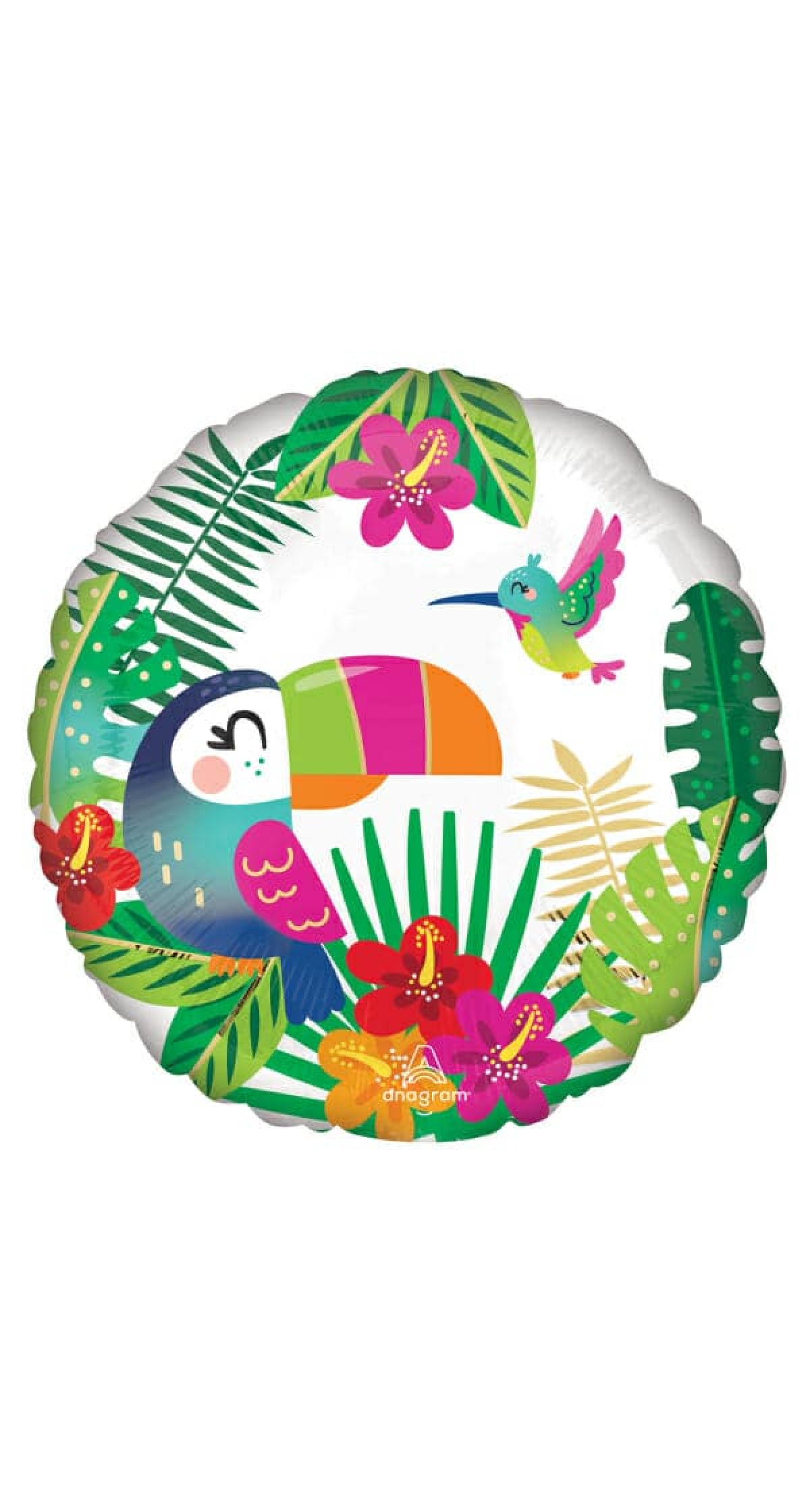 Tropical Paradise Foil Balloon - 17"/43cm