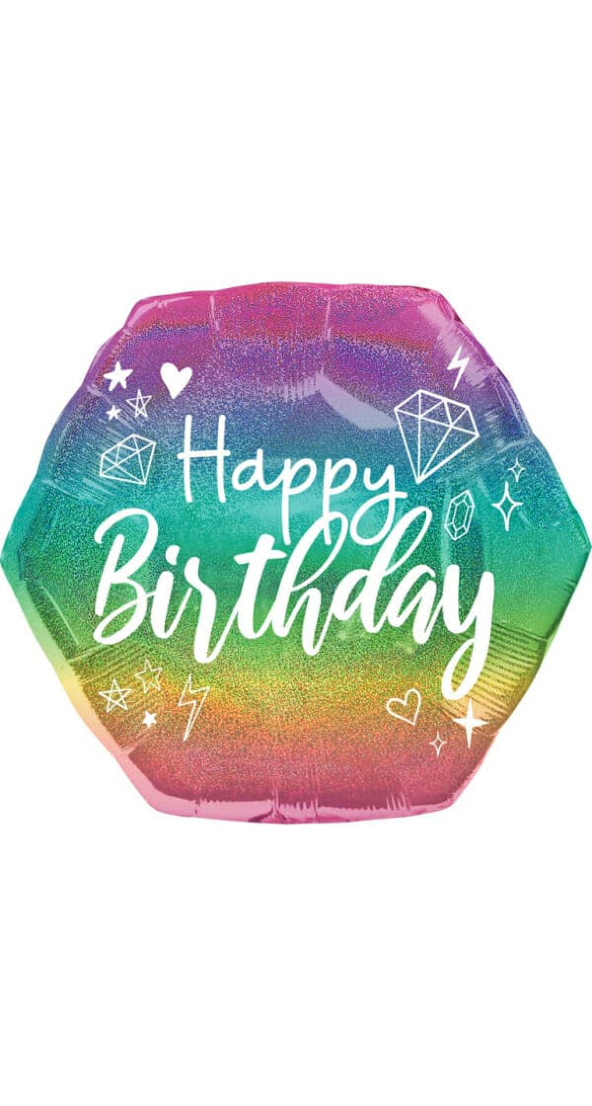 SuperShape Sparkle Foil Balloon - 58cm x 55cm
