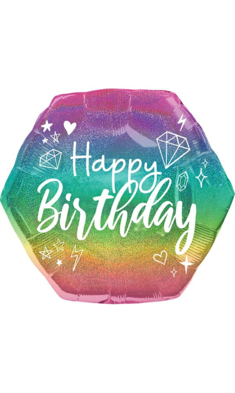 SuperShape Sparkle Foil Balloon - 58cm x 55cm