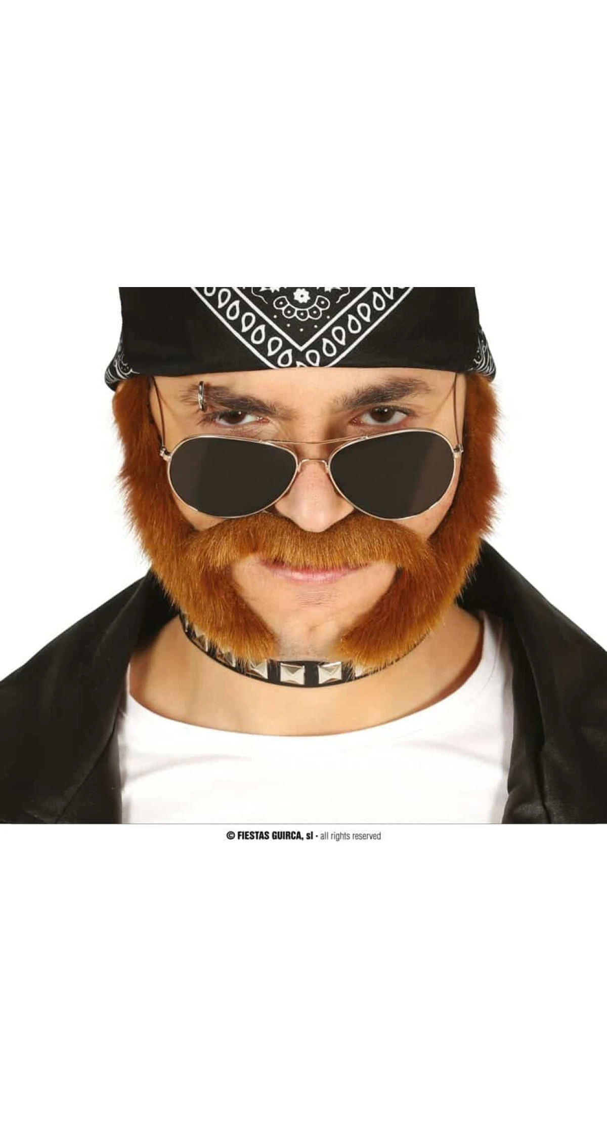 Mustache With Chestnut Sides
