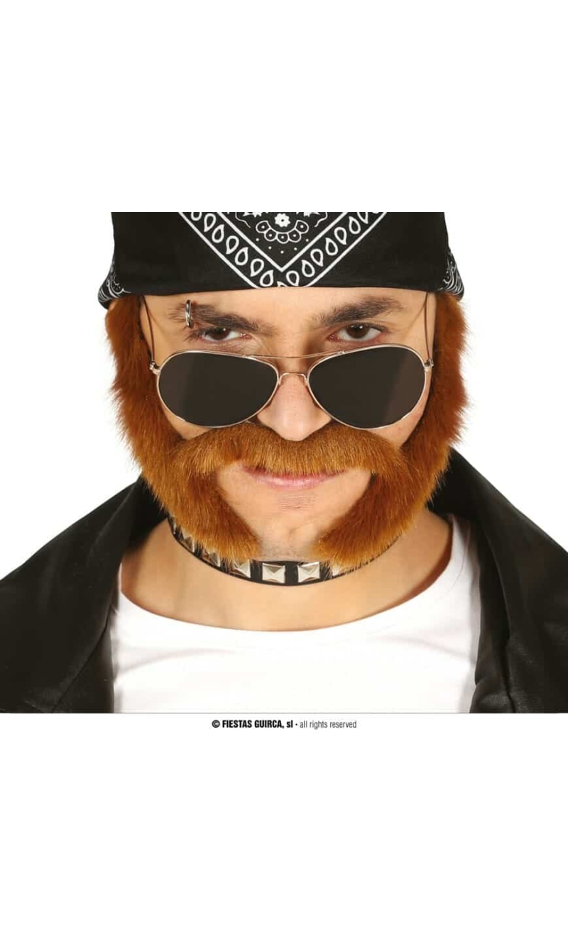 Mustache With Chestnut Sides