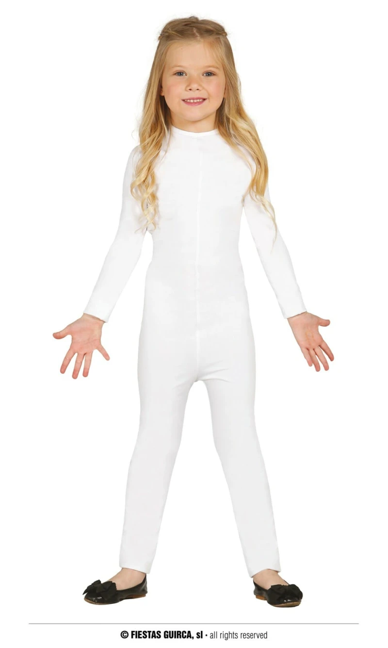 Spandex Bodysuit White – Age 5 to 6 Years