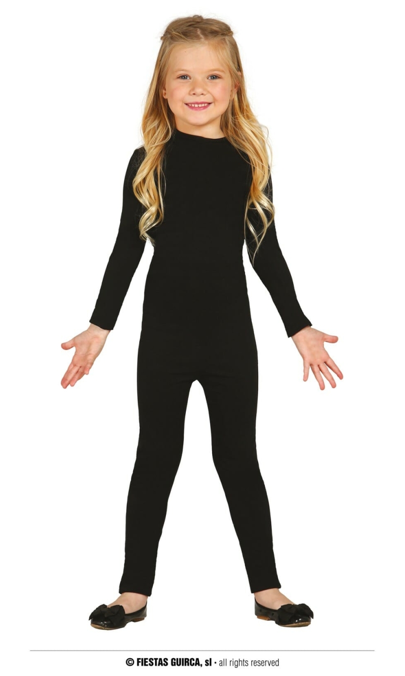 Spandex Bodysuit Black – Age 5 to 6 Years