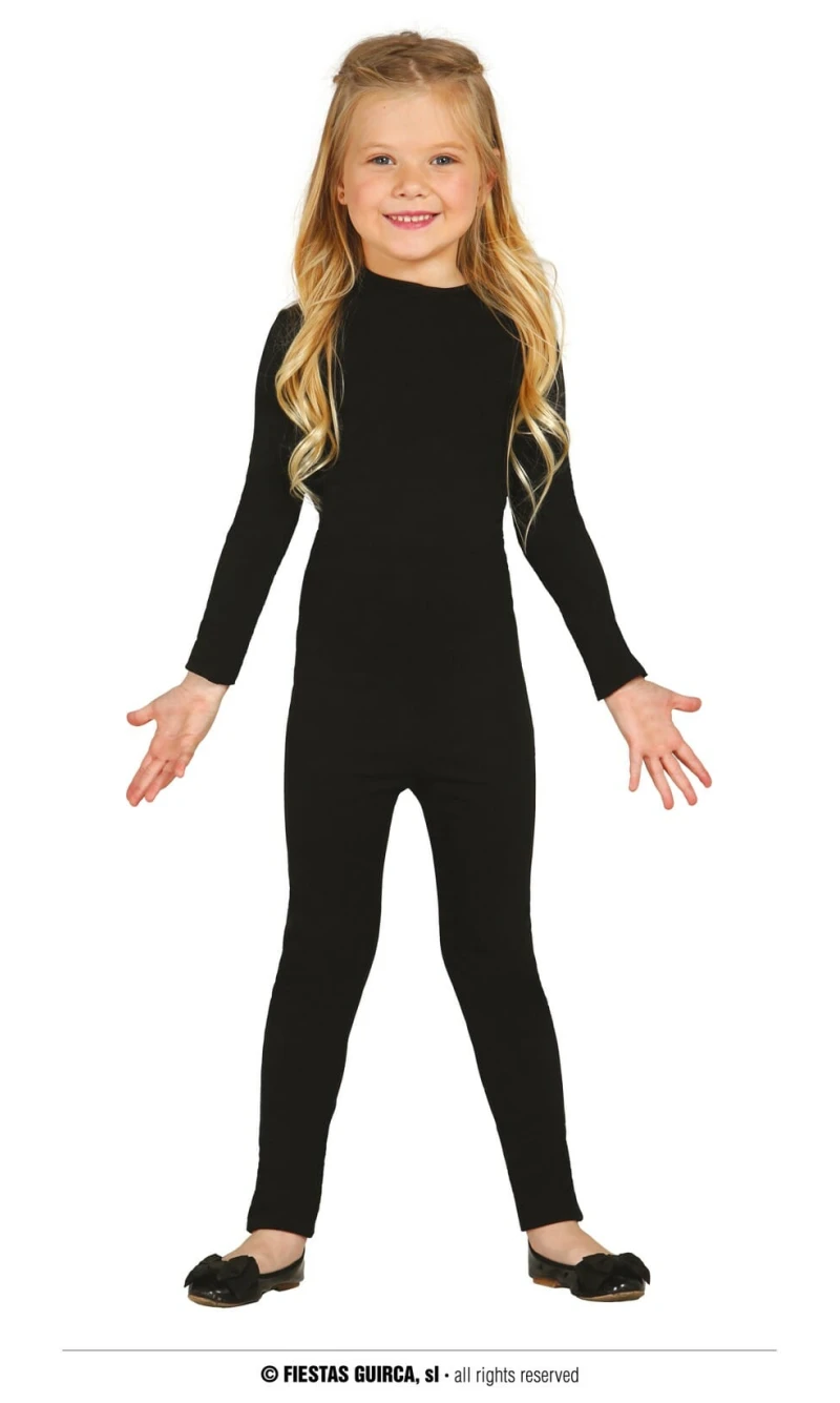 Spandex Bodysuit Black – Age 5 to 6 Years
