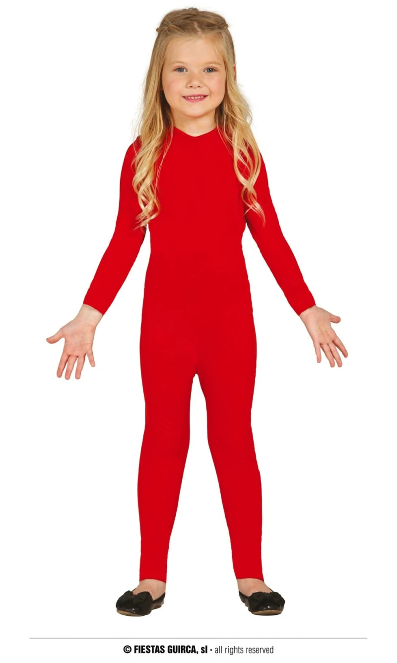 Spandex Bodysuit Red – Age 5 to 6 Years