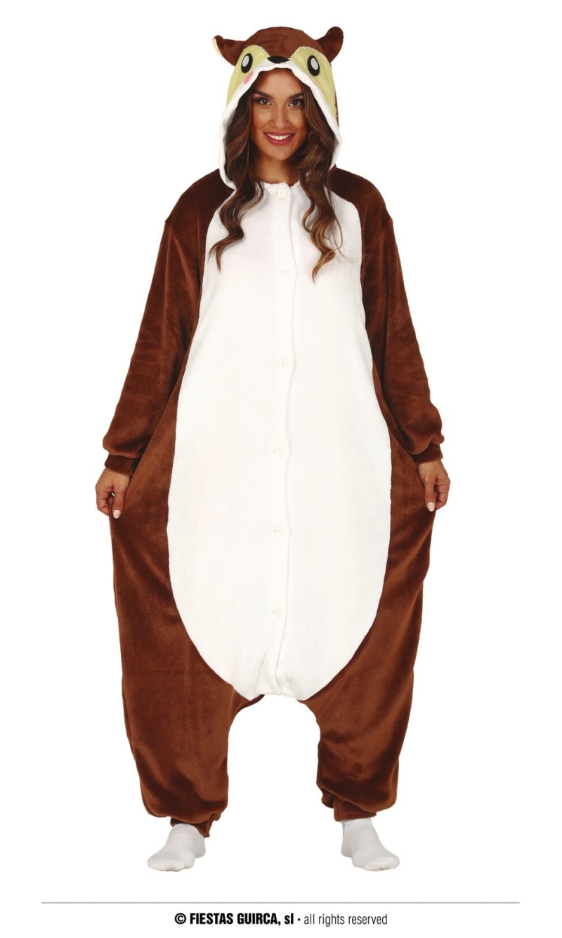 Squirrel Kigurumimi Onesie - Adult Size Large (42 44)