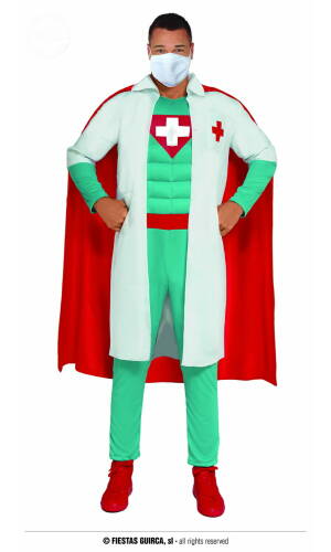 Muscle Chest Superhero Doctor - Adult Size Large (52-54)
