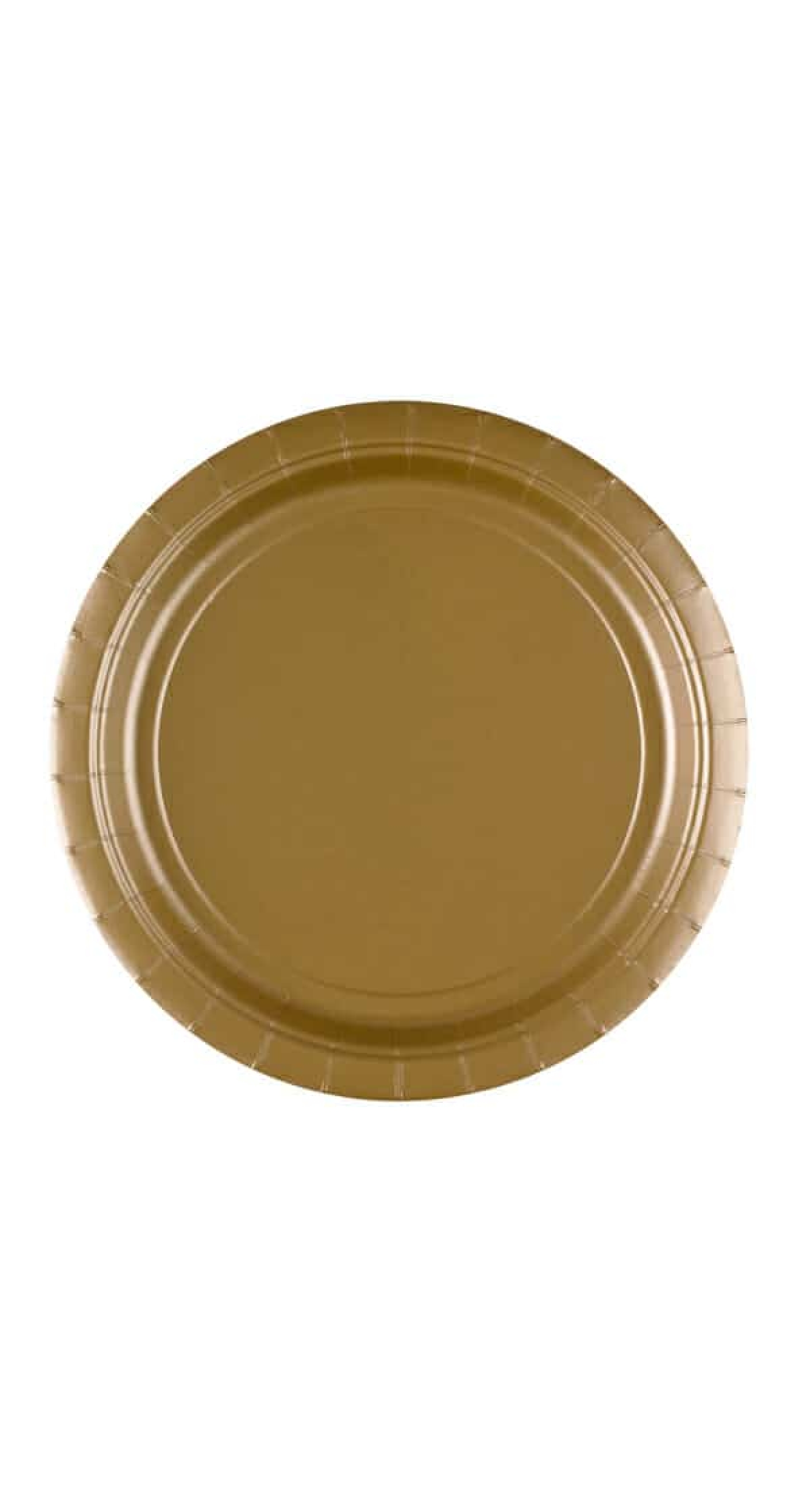 Gold Paper Plates 23cm - 8pk