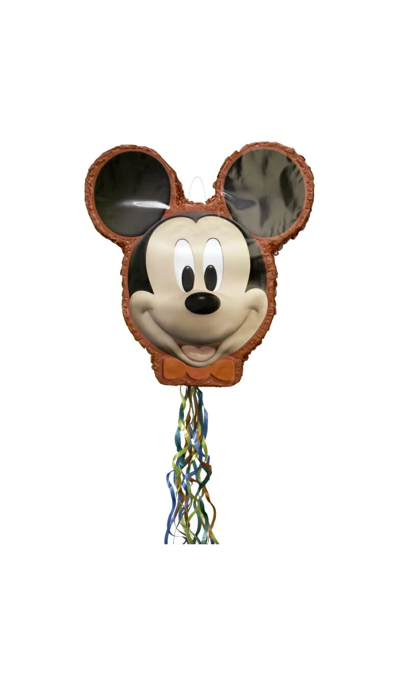 Disney Mickey Mouse Shaped Drum Pull Pinata