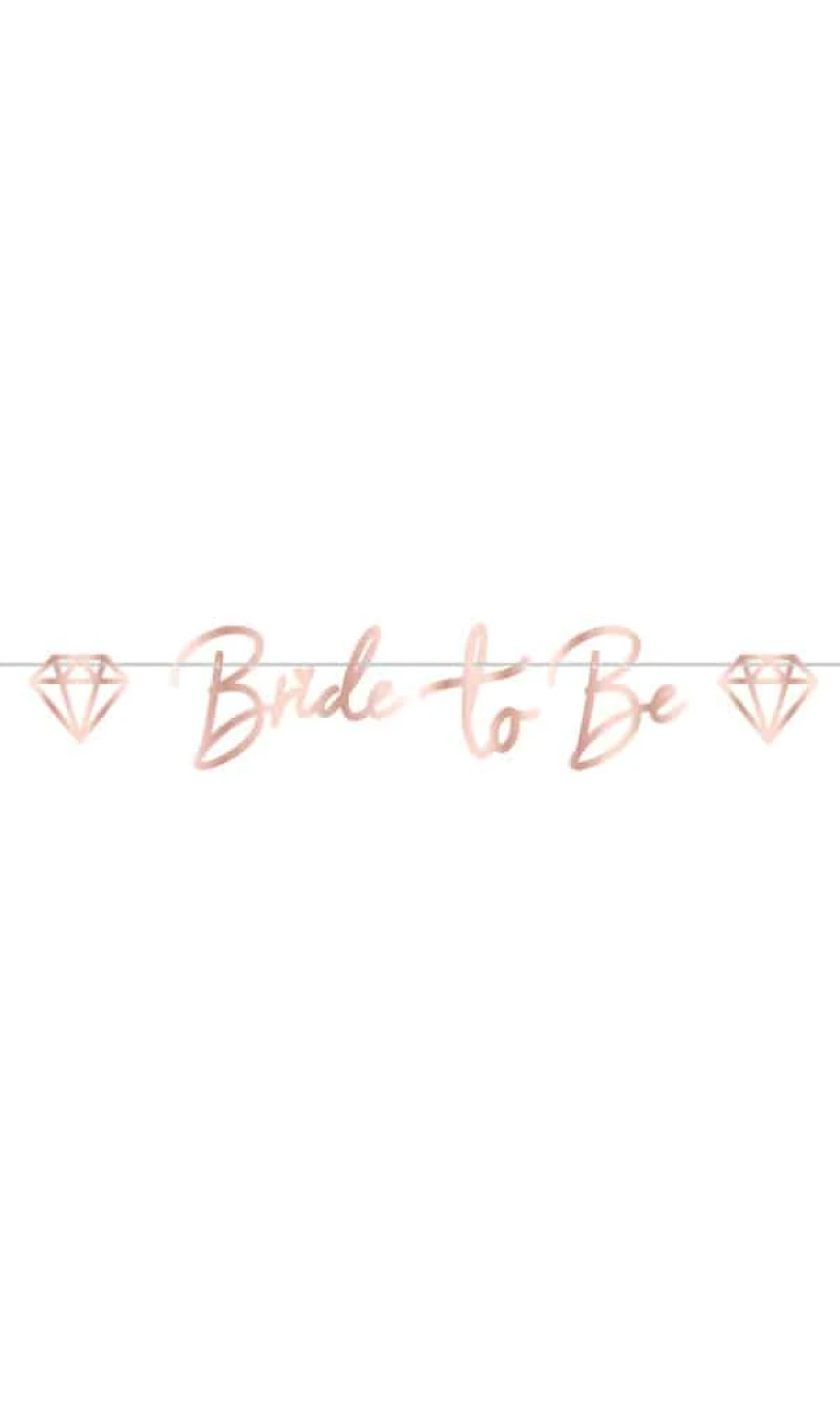 Hen Party Rose Gold Letter Banner - 150cm
