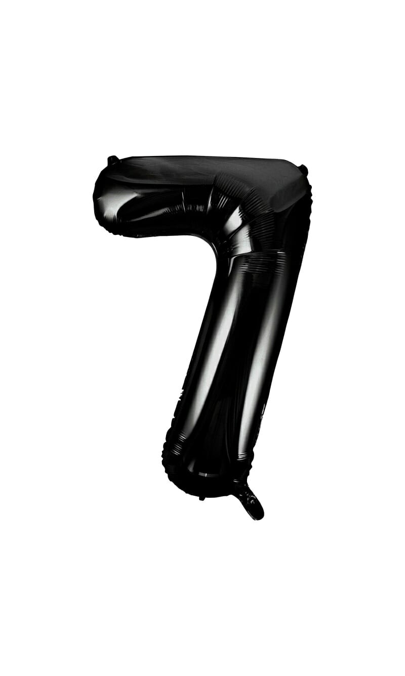 34 Inch Foil Balloon Number 7 – Black