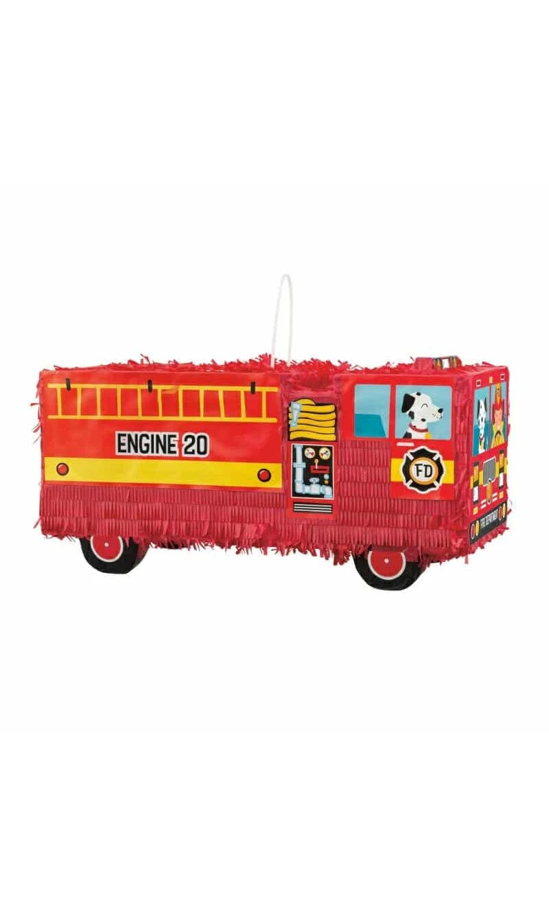 Red Fire Truck 3D Pinata