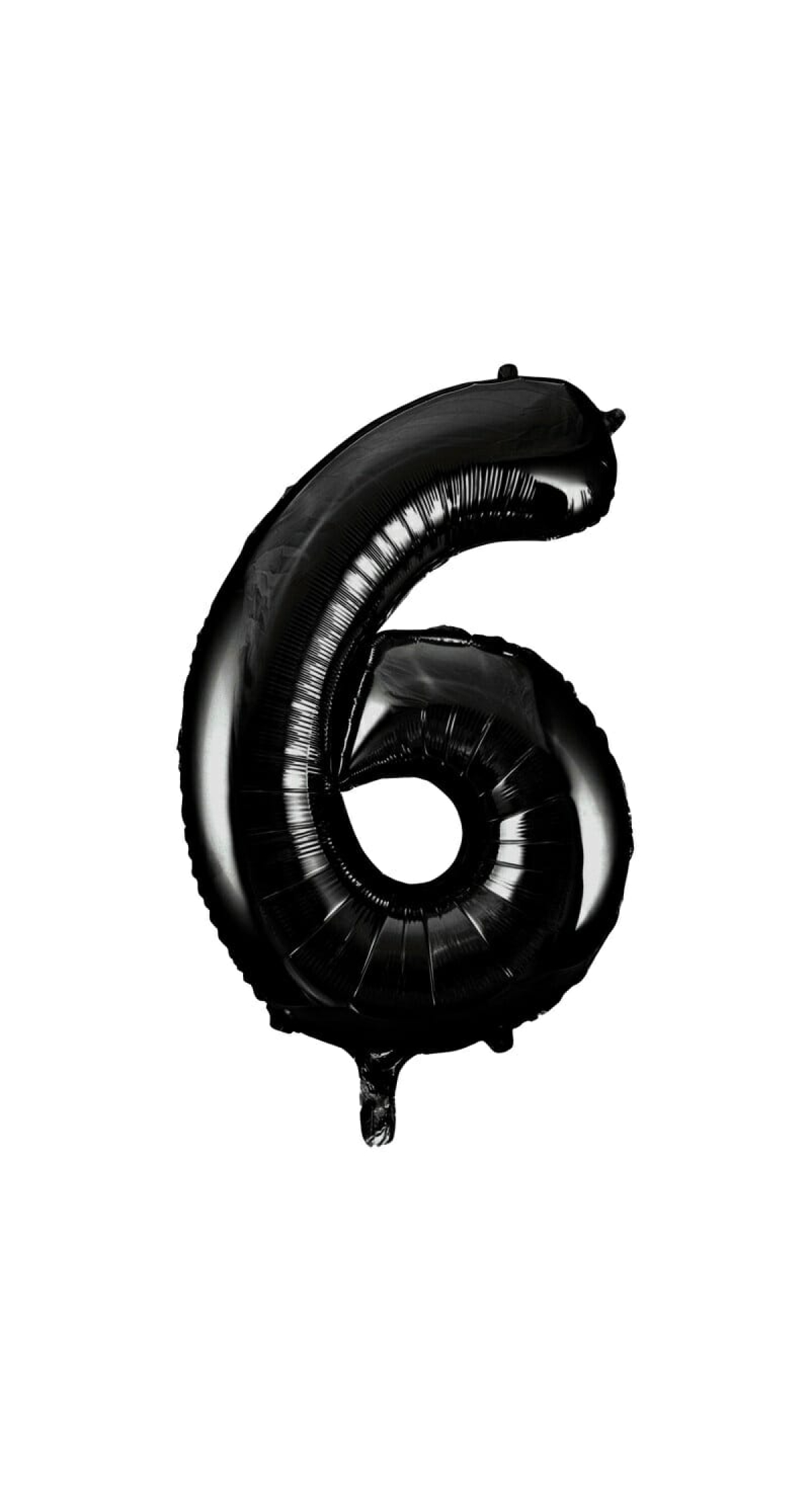 34 Inch Foil Balloon Number 6 – Black