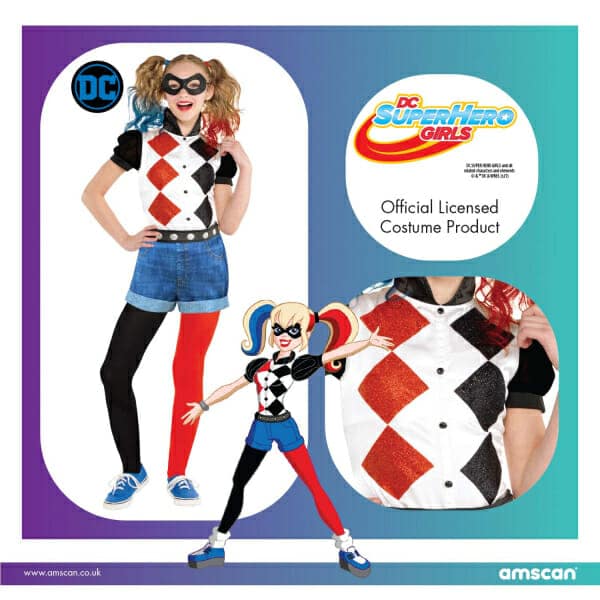 Official Licensed Harley Quinn Classic - Age 10 to 12 Years
