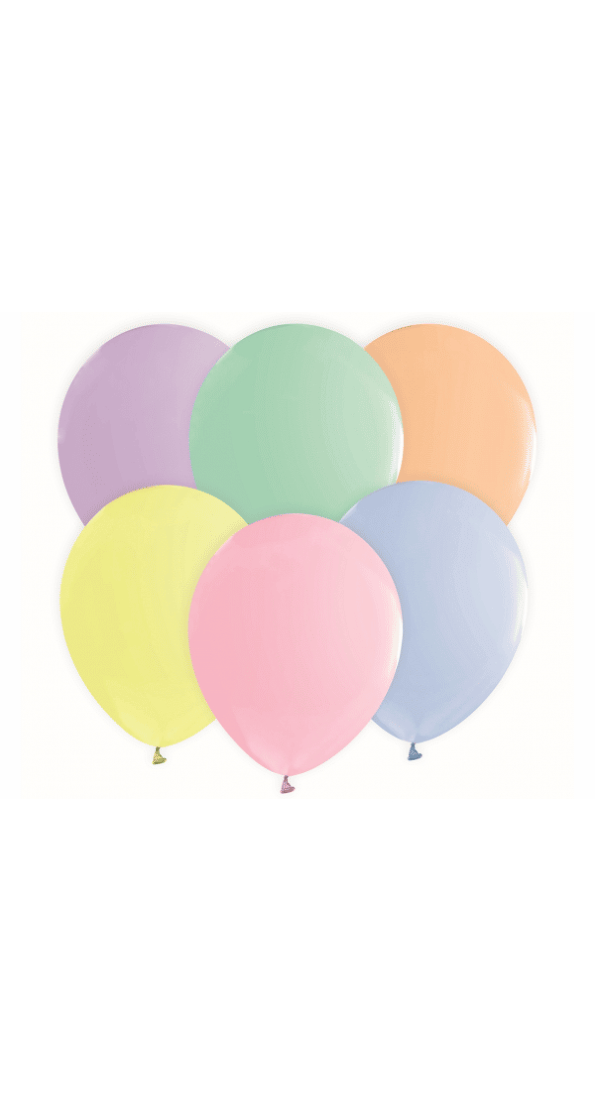 12 Inch Macaron Colours Helium Balloons (Assorted Colours) - 10pk