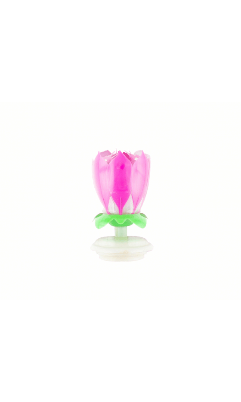 Music Flower Candle - Pink