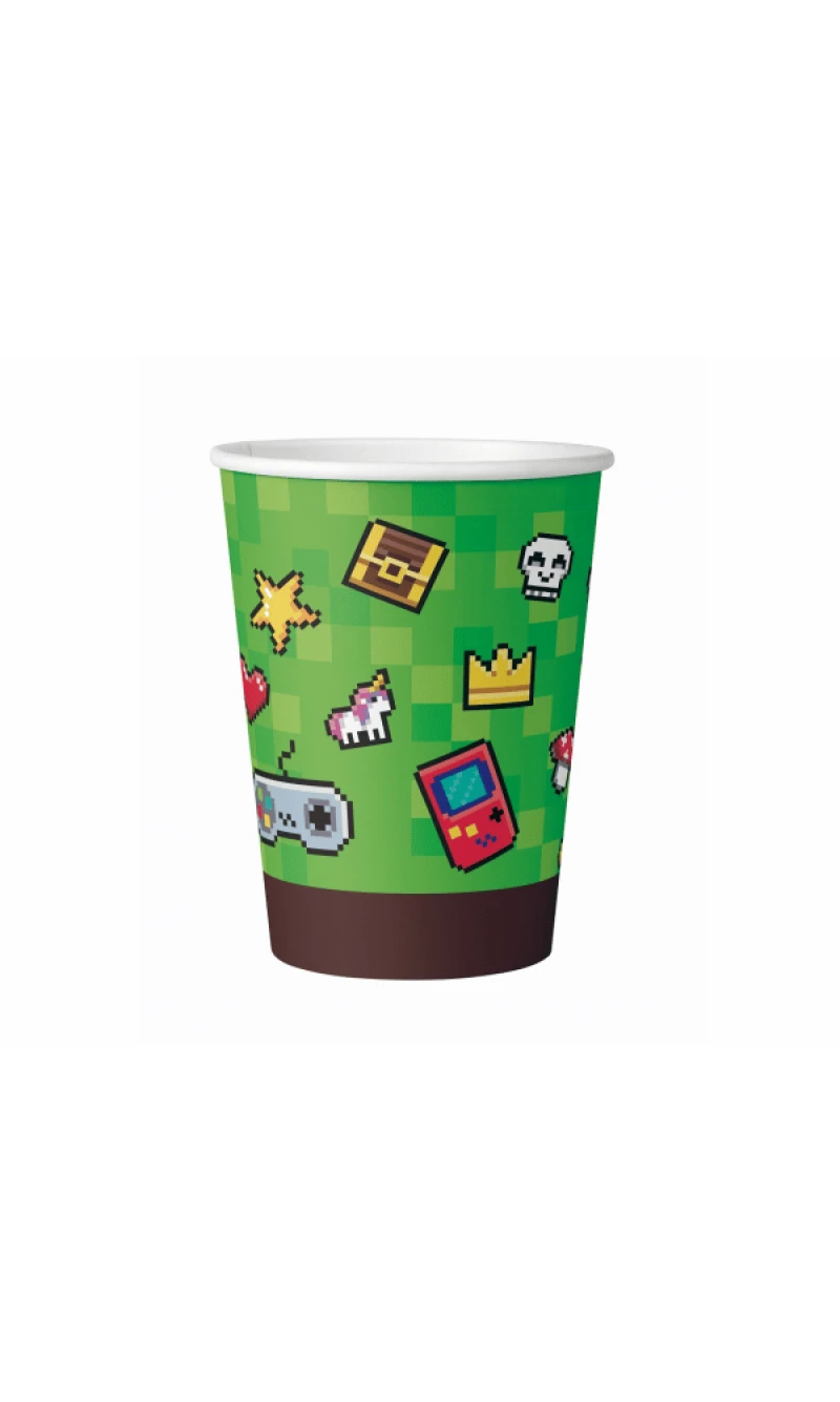 Paper Cups Game On - 6pk