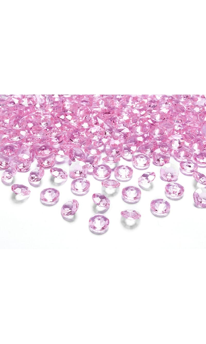 Diamond Confetti, Light Pink, 12mm (1 pkt / 100 pc.)