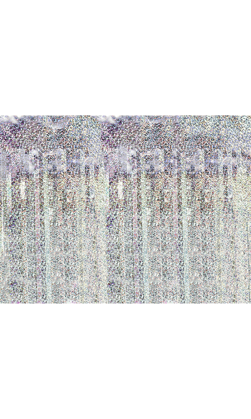 Party Backdrop Curtain Holographic, 90 x 250cm