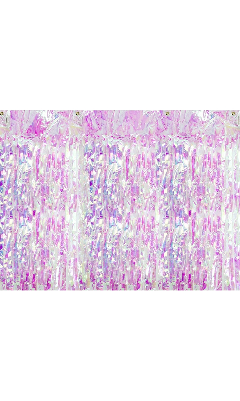 Party Backdrop Curtain Iridescent, 90 x 250cm