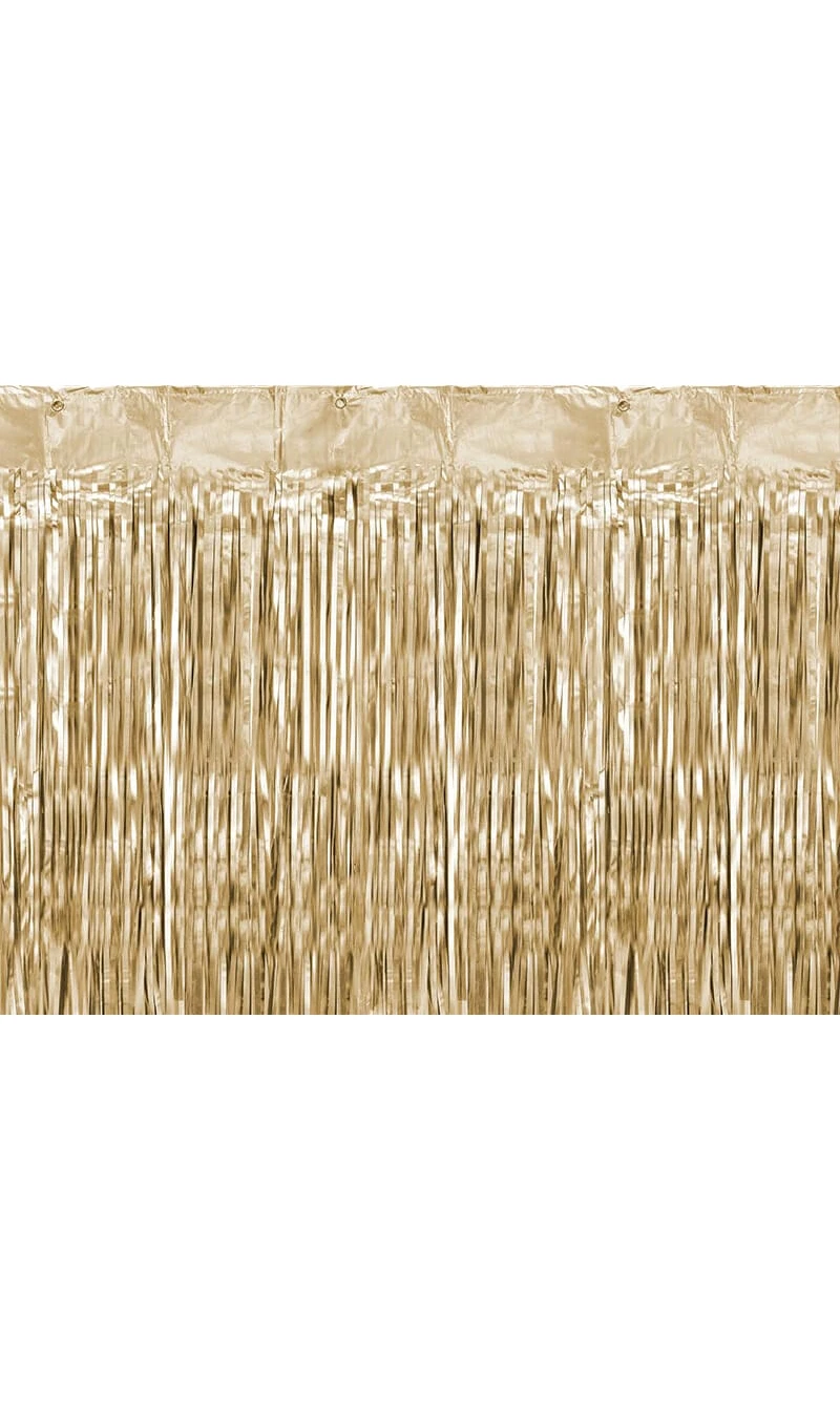 Party Backdrop Curtain Gold, 90 x 250cm
