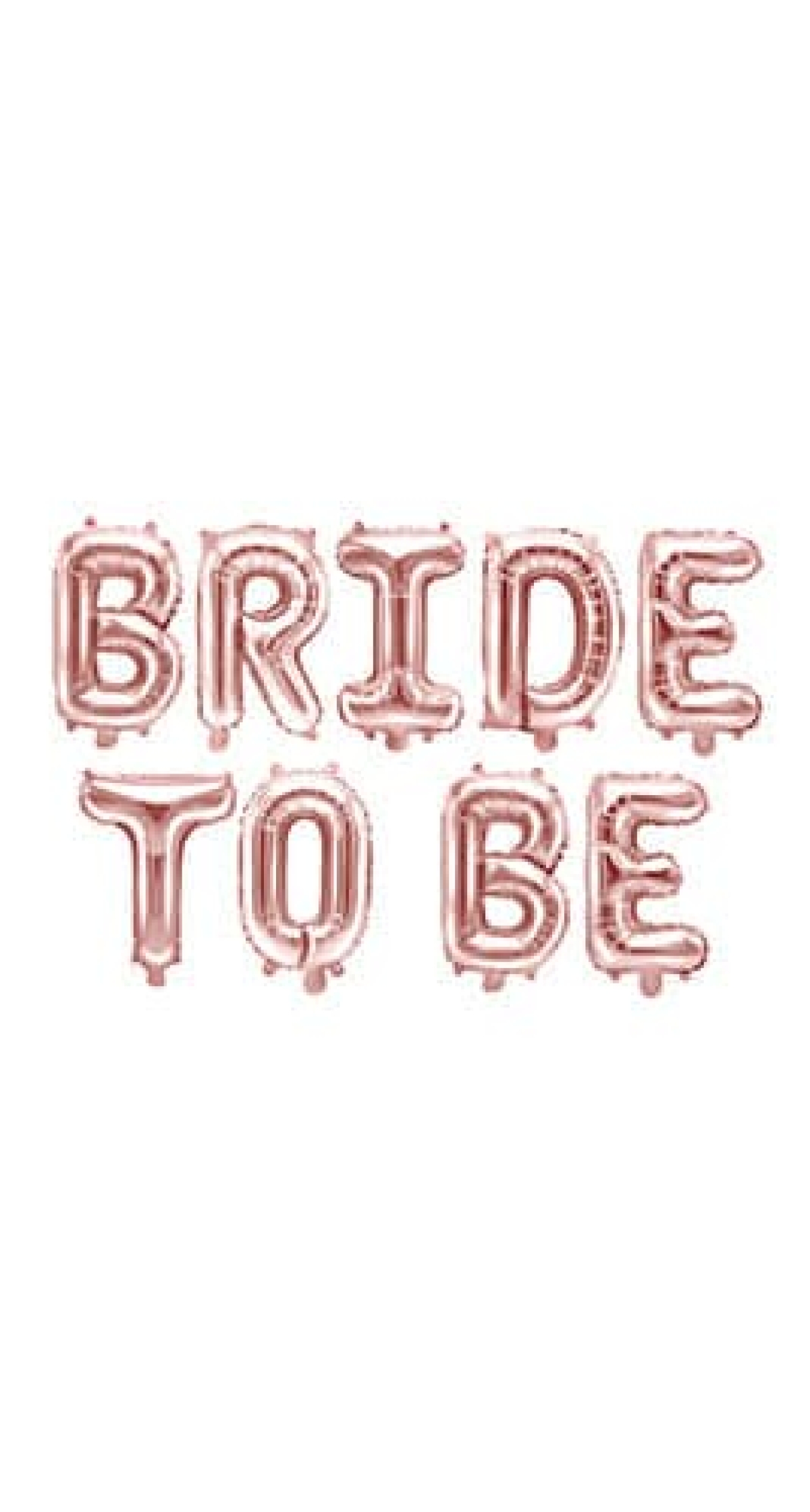 Foil Balloon Bride To Be, 340x35cm, Rose Gold