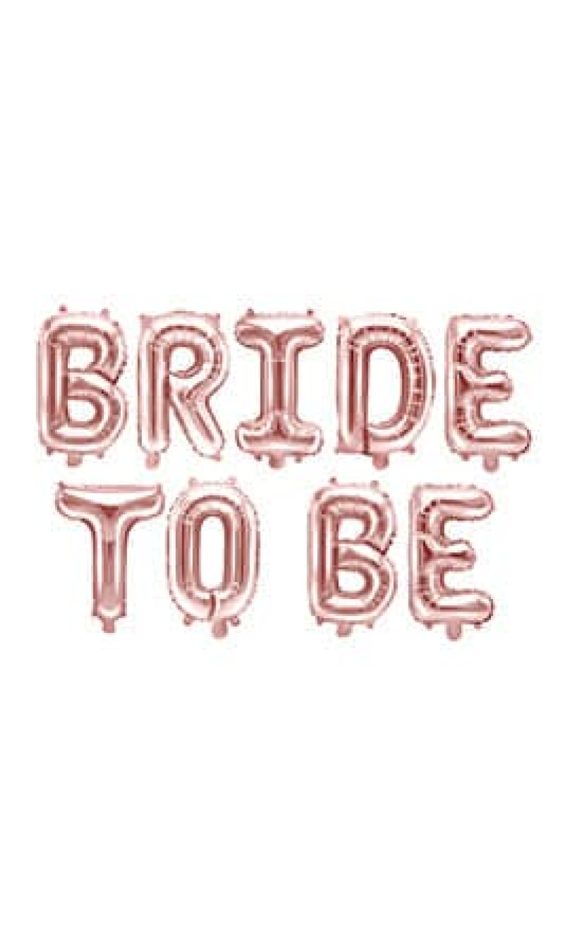 Foil Balloon Bride To Be, 340x35cm, Rose Gold