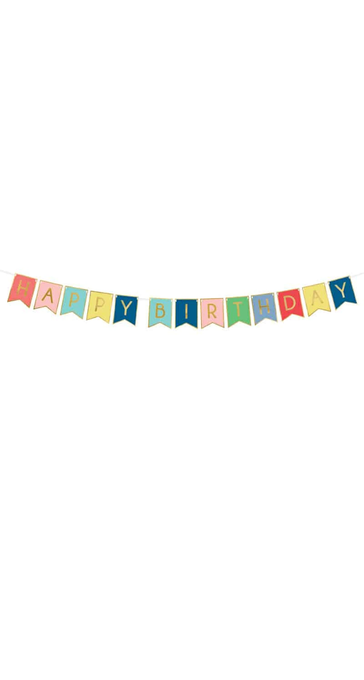 Banner Happy Birthday, Mix, 15 x 175 cm