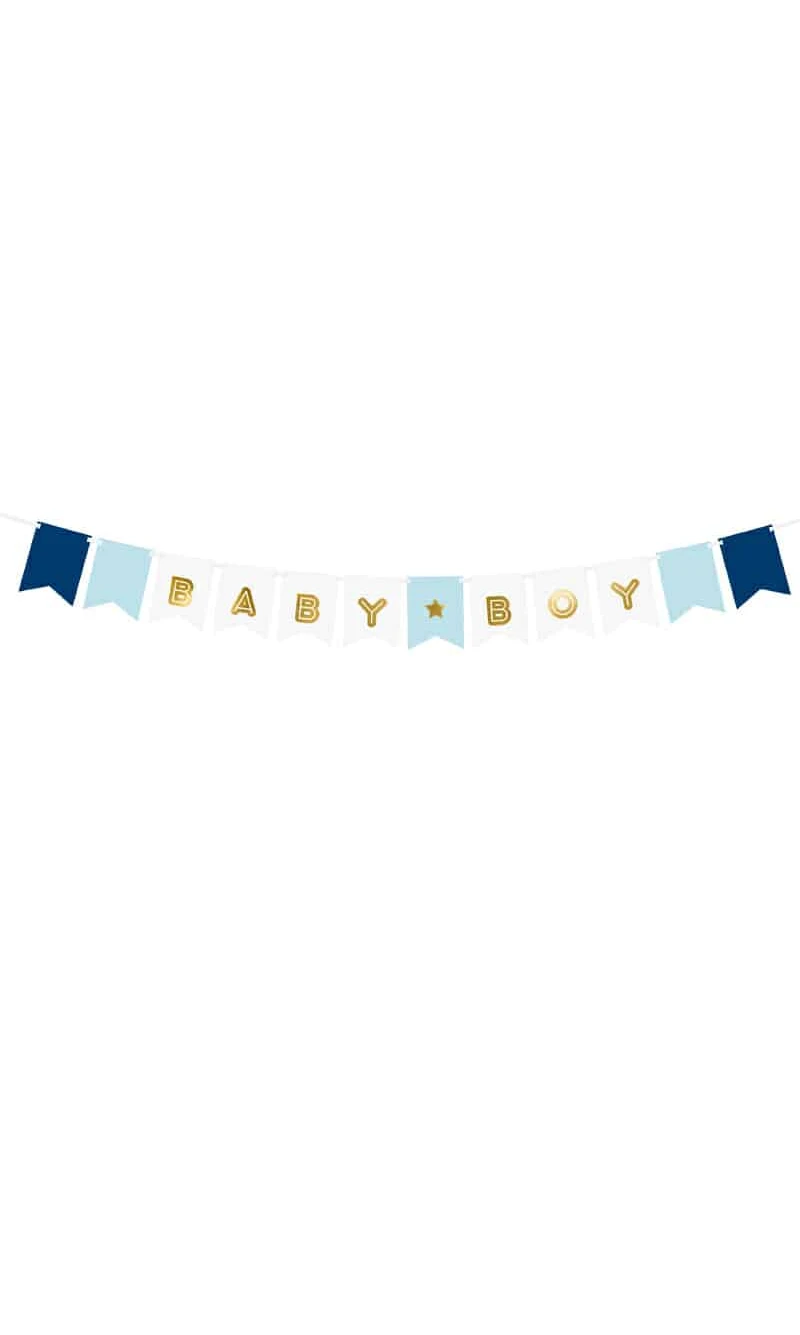 Baby Boy Banner - 15cm x 160cm
