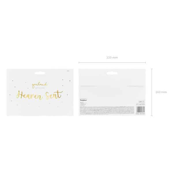 Banner Heaven Sent, Gold, 14.5x85cm