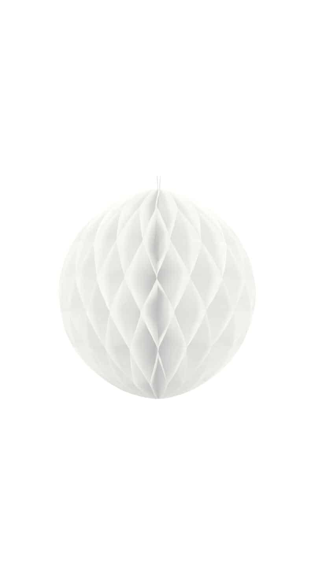 Honeycomb Ball, White, 40cm