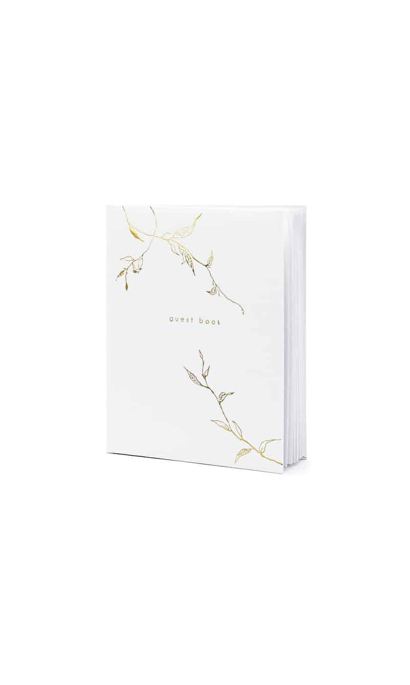 Guest Book, 20x24.5cm, White, 22 Pages