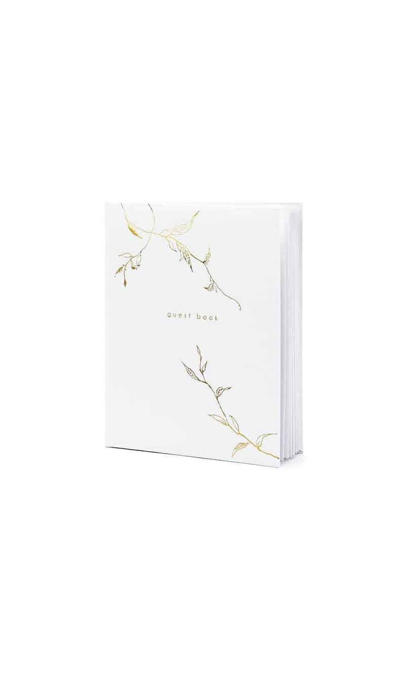 Guest Book, 20x24.5cm, White, 22 Pages