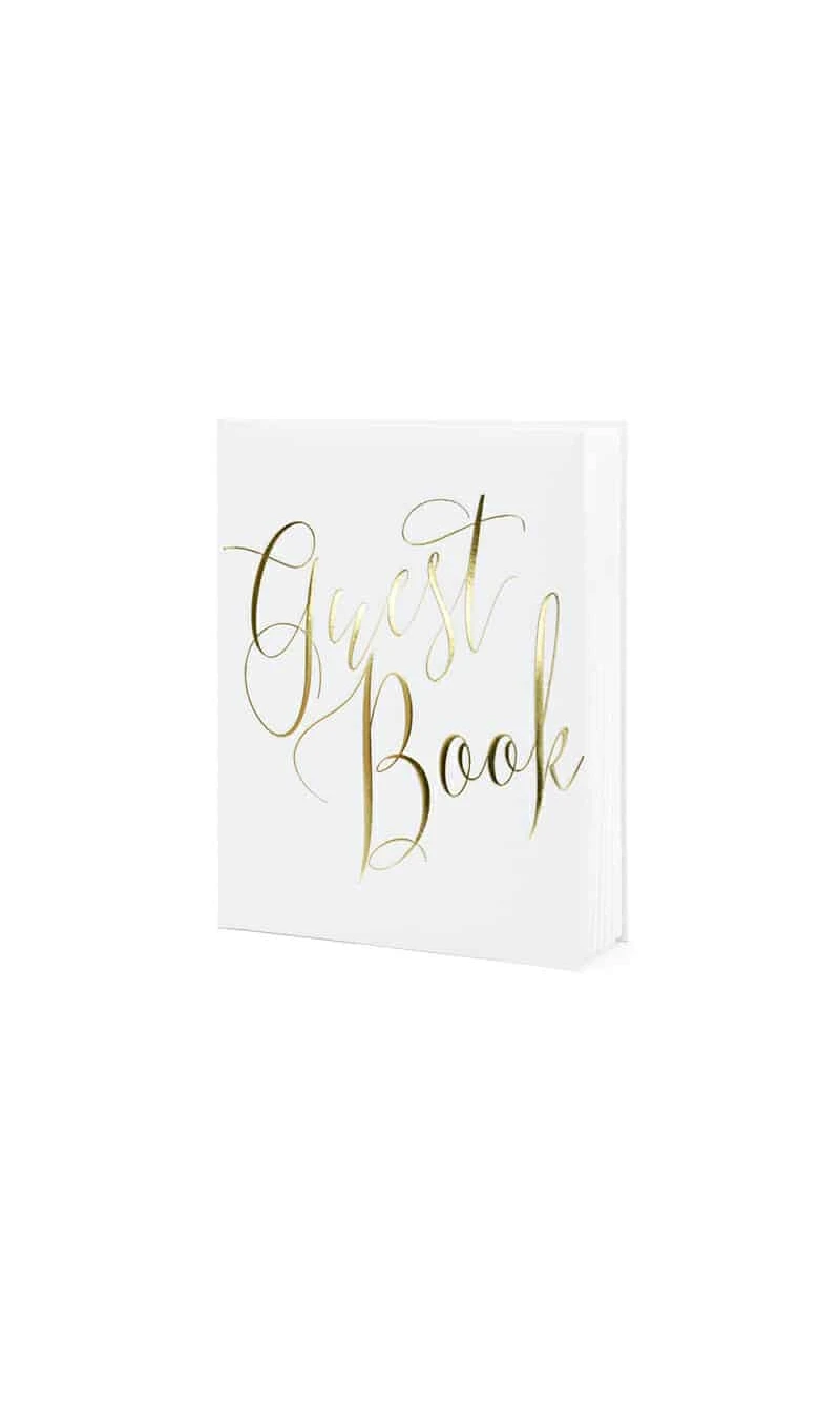 Guest Book, 20x24.5cm, White, 22 Pages