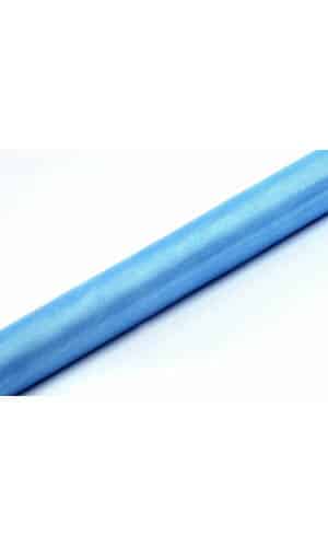 Table Runner - Organza Plain, Sky-Blue, 0.36 x 9M 