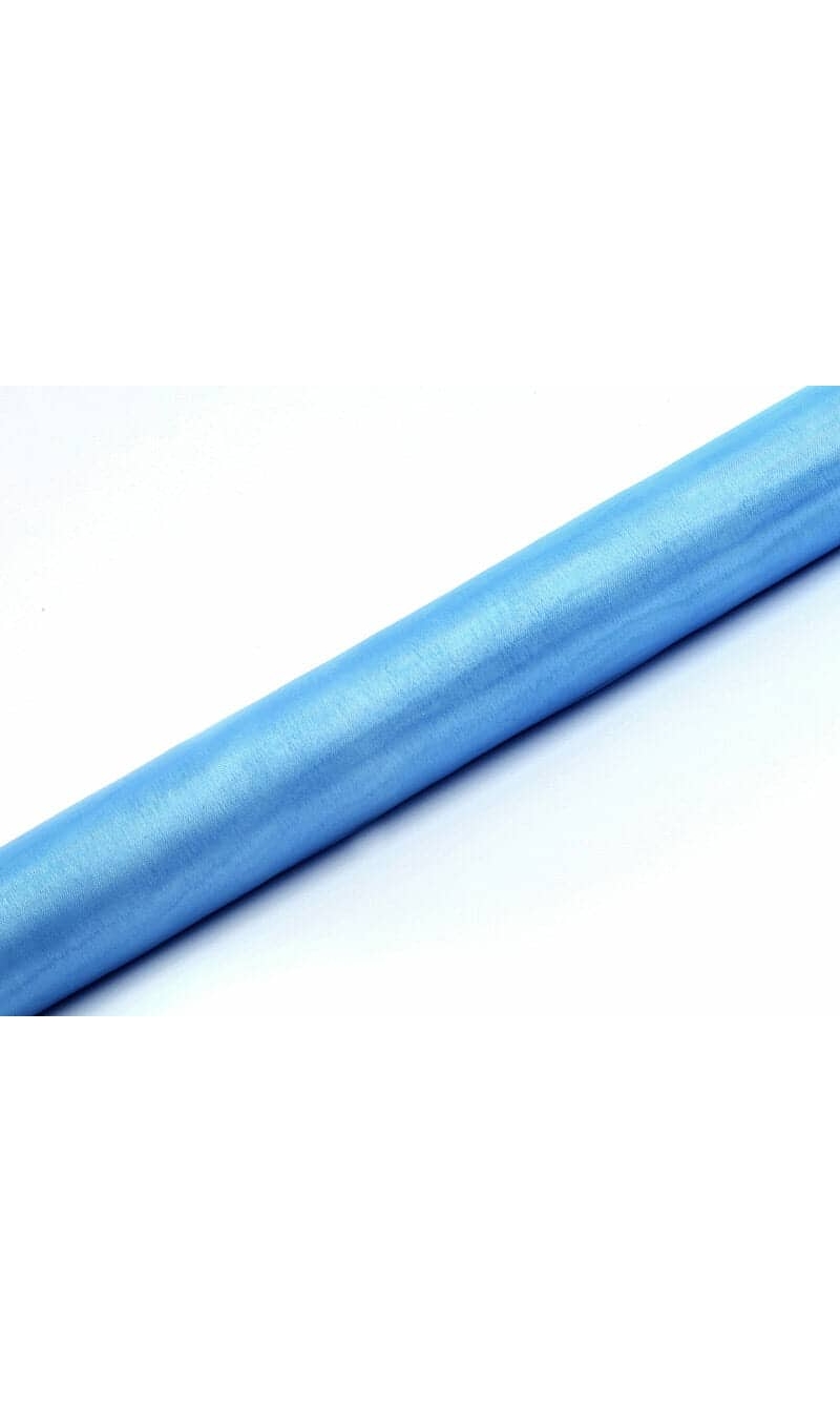Table Runner - Organza Plain, Sky-Blue, 0.36 x 9M 