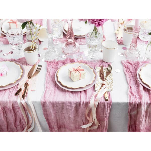 Place Card Holders Hearts, Rose Gold, 2.5 cm (1 pkt / 10 pc.)