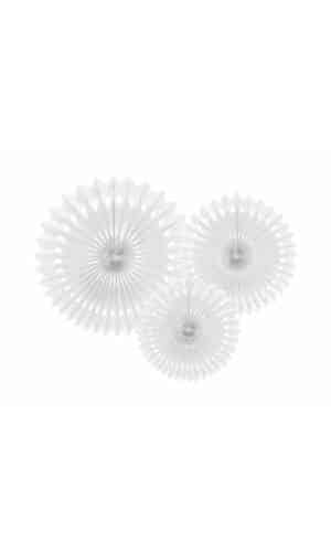 Tissue Fan, White, 20-30cm (1 pkt / 3 pc.)