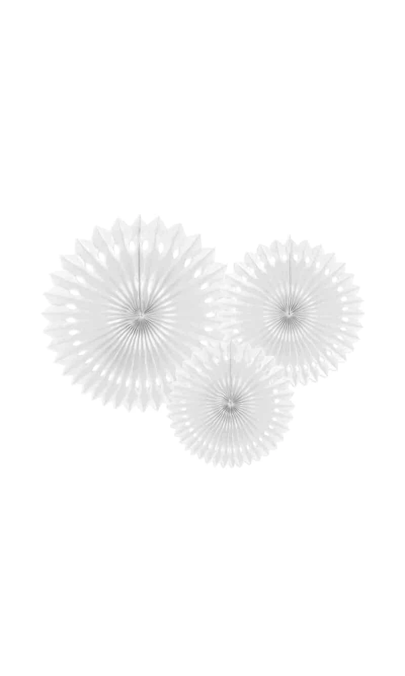 Tissue Fan, White, 20-30cm (1 pkt / 3 pc.)
