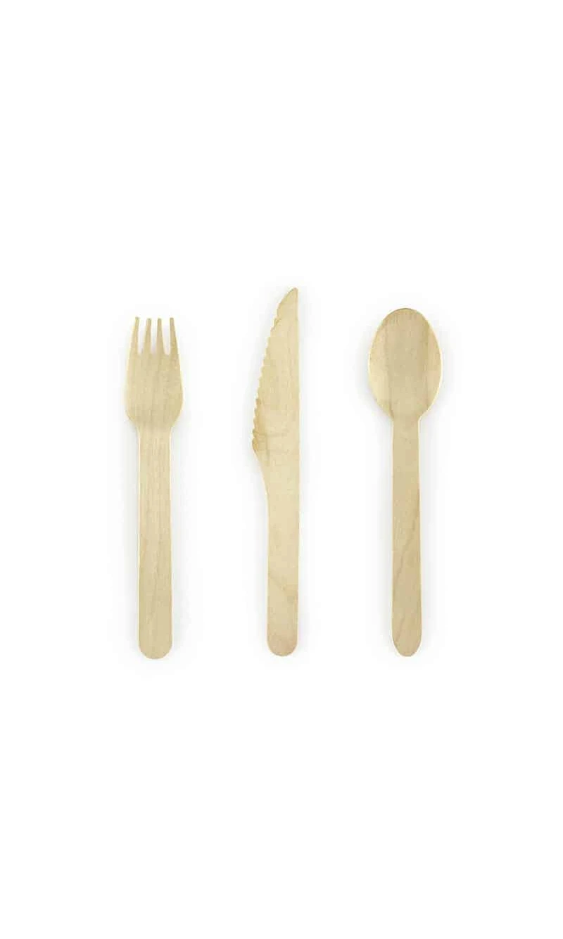 Wooden Cutlery Woodland, 16cm (1 pkt / 18 pc.)