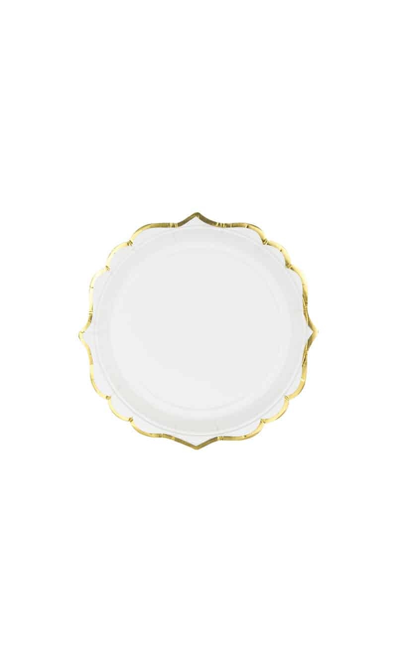 Plates, White, 18.5 cm (1 pkt / 6 pc.)